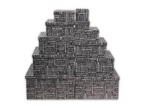 Коробка 12*12*6 см "Пожелания" черная