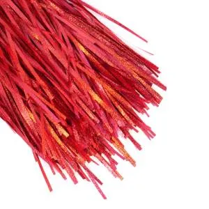 Дождик КРАСНЫЙ с тиснением 0,2*1,5м./ч22205