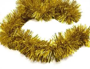 Мишура "Люкс" золото 2 м.*11 см. (Китай) 183004