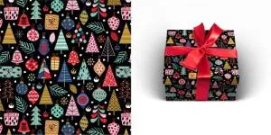 Бумага упак. Стильный праздник 70*100см /УБ-0725           