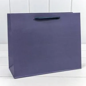 Пакет подарочный 32*26*13 см. Крафт "Люкс" синий / 000221СА/287