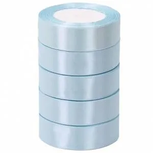 Лента атлас нежно-голубой 25 мм*22,85 м / 88017586