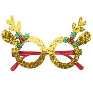 Карнавальные очки Олененок, золото / 6232276