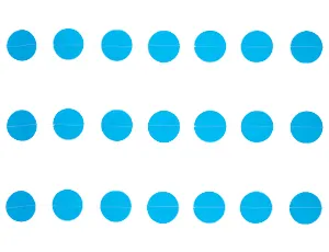 Гирлянда на нитке Круги Голубые 2,2м /1404-0516