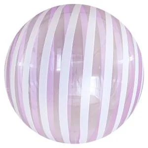 Сфера 3D Bubble Deco 18" Полоски фиолетовые (Китай)
