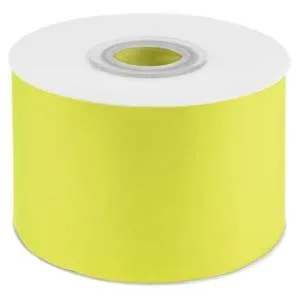 Лента атлас желтый неон 25 мм*22,85 м