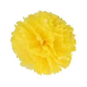 Помпон из бумаги 35 см. (тепло-желтый) 