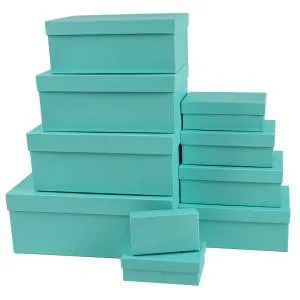 Коробка 21*14*9 см Бирюза