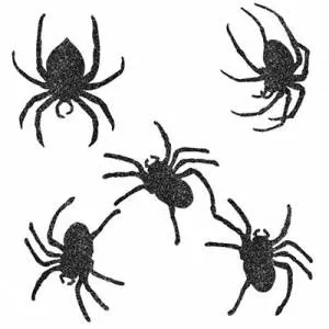 Баннер  "Пауки блеск" 9 шт.