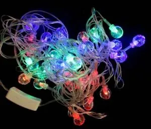 Гирлянда с насадками "Шарик прозрачный граненый" 4 м. (Ч03695)