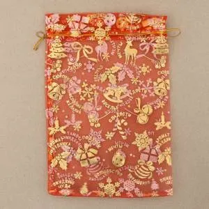 Мешочек подарочный ОРГАНЗА 16*24 см. / 3512412