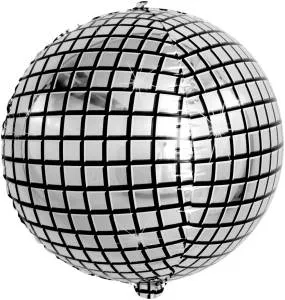 Сфера 3D МИНИ Диско серебро 10" (Китай)/ 23739