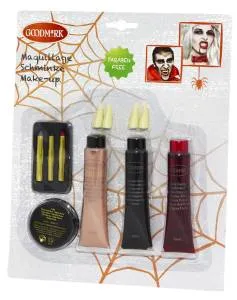 Грим "Вампир+кровь+зубы+карандаш"