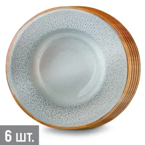 Тарелка "Керамическая эстетика" 23 см., 6 шт. / 3.0000870