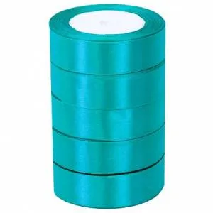 Лента атлас голубой 25 мм*22,85м / 25062/88017576