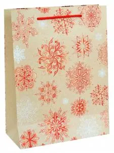 Пакет подарочный ПКП-2537 18*24*8,5 см с мат.ламинацией и глиттером