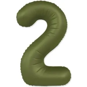 Цифра "2" - SLIM Olive Green / Flexmetal 1207-6093