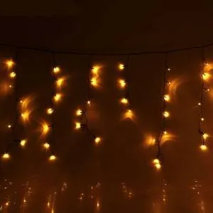 Гирлянда "Бахрома" улич. 2*0,6 м. ЖЕЛТЫЙ 187265