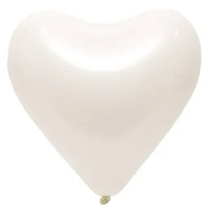 Э 12" Сердце Frosty white / 1105-0340