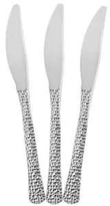 Ножи "Арт деко" серебро металлик 20 см., 10 шт. / 6234099