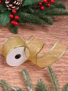 Лента Золото "Яркий глиттер" 5см*3м/НУ-5230