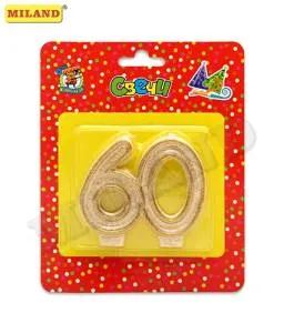 Свеча для торта "Цифра 60"