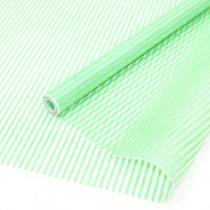 Пленка матовая Тонкие полоски,мятный  0,7*8,8 м./17734