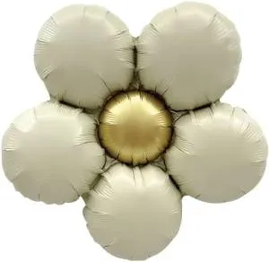 МИНИ Ромашка, кремовый сатин / 23951