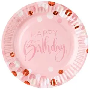 Тарелка НВ Розовая дымка 23 см. 6 шт. 1502-5899