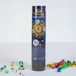 Хлопушка "Пусть все мечты сбудутся" 20 см. (конфетти+серпантин) 3259577