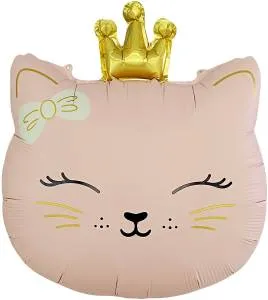 24" Кошечка Принцесса, розовый сатин / Китай 26289/ 1207-6247