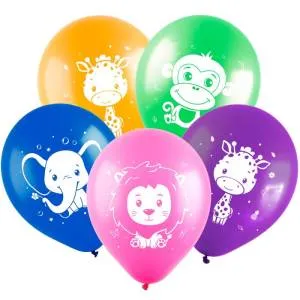 Веселые зверята, пастель 12" (Китай) 