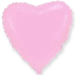 Сердце пастель розовое 18" 1204-0538