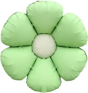 24" Цветок Ромашка, мятный сатин (надув воздухом) / Китай 26037
