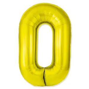 Цифра "0" - SLIM золото / Flexmetal