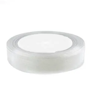 Лента Органза 1.2 см.*22.85 м Белый / О121001/О121042