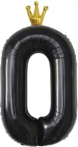 40" Цифра "0" Черный, Золотая корона / Китай 131170