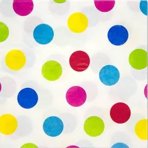 Салфетки бумажные "Горошек мульти" 33 см.,16 шт.