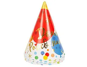 Колпак  "С ДР Шары Конфетти" 1501-4711 / 6 шт.