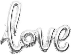 Надпись "LOVE" серебро 22"/Китай 23968