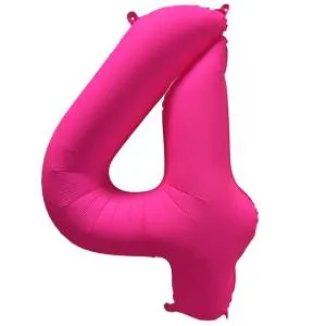 40" Цифра "4" Неон Pink / Китай 1207-6156