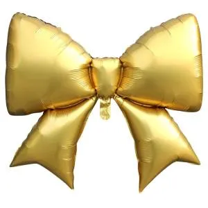 39" Бант, золотой сатин / Китай 1207-6207