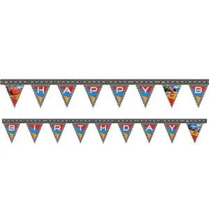 Гирлянда - буквы "Тачки-Гонщики", 2,20 см,