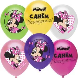 12" Минни Маус, пастель ассорти (Турция/Орбиталь) /812238