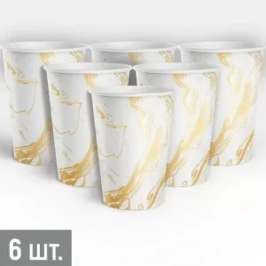 Стакан "Белый мрамор" 250 мл. 6 шт. / 3.0000859