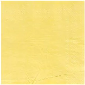 Салфетка пастель Желтая 33 см 12шт./1502-4912
