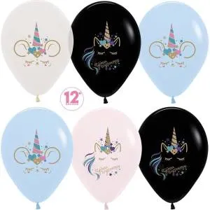 Сказочные единороги, пастель ассорти 12" Колумбия              