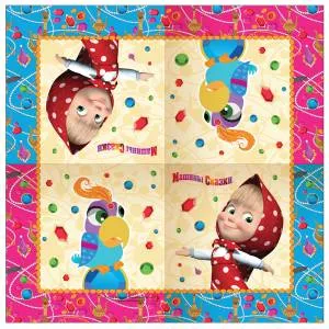 Салфетки бумажные "Машины сказки",33*33 см 20 шт.