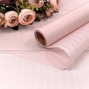 Пленка матовая "Письмо" Розовый 0,58*10 м. / 1308/5