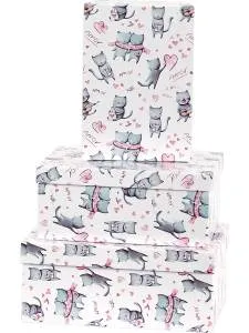 Коробка 23*16*9 см "Влюбленные котики" 